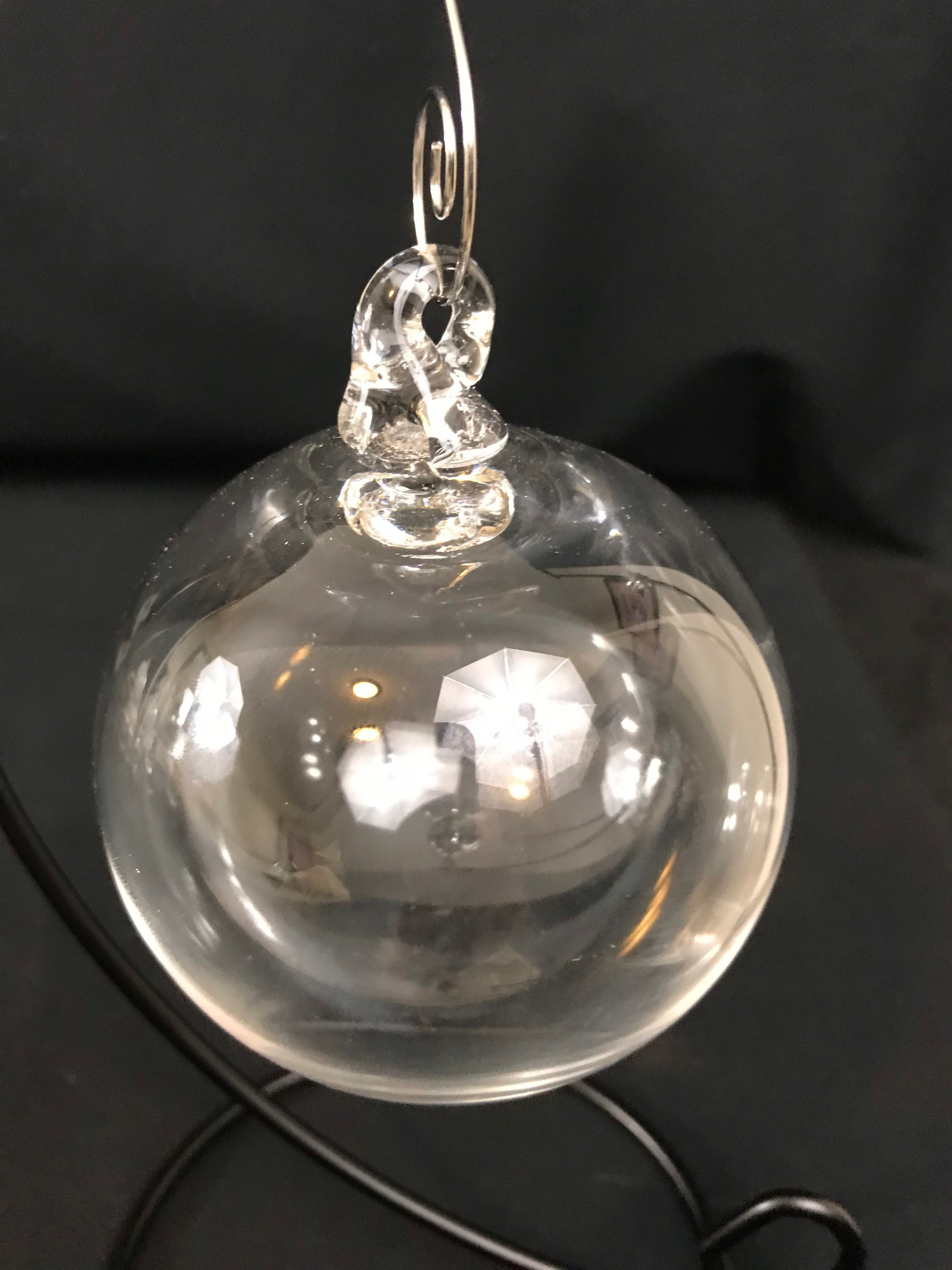 Clear glass Ornament Etsy
