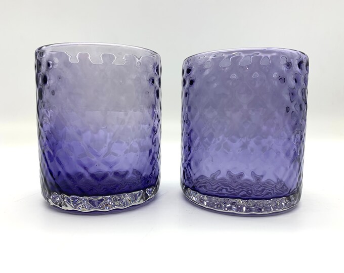Lavender Textured Bourbon Glass, Drinking Glasses