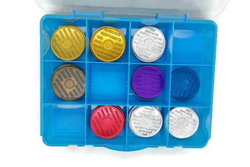 Serenity Prayer Alcoholics Anonymous Chip Holder Box AA Psychedelic Hippie Hand Painted recovery gift sobriety birthday