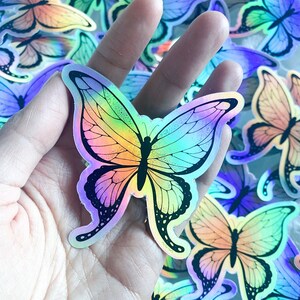 Mini Mariposa Holographic Sticker