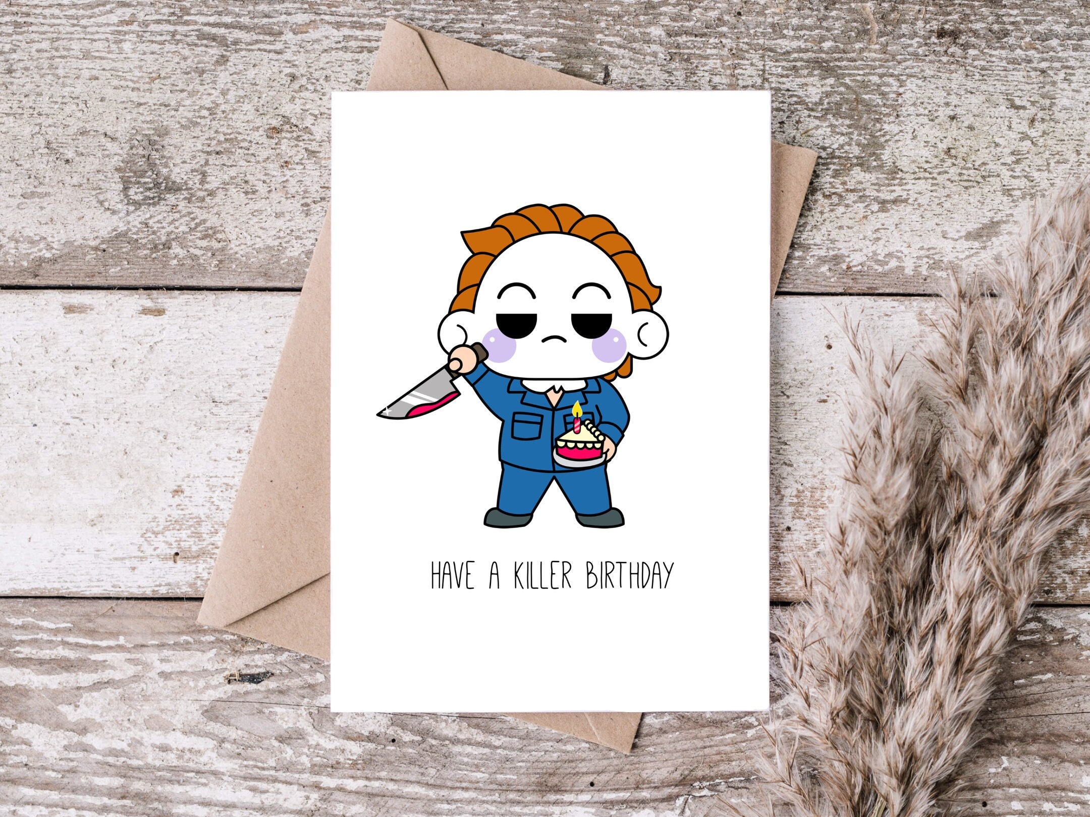 Michael Myers have a Killer Birthday Greeting - Etsy