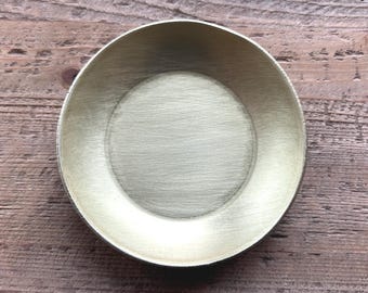 Brass Ring Dish with Flat Bottom – Personalized 21st Anniversary Gift