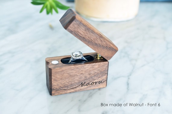 Engraved Custom Wedding Ring Box, Wood Ring Box, Engagement Ring Box, Ring  Bearer Ring Box Wedding Ring Box, Proposal Ring Box, - Etsy