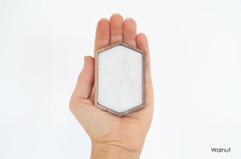 Stretched Hexagon Wanderweg Shop Personalize Marble Ring Dish Ring Holder Jewelry Tray