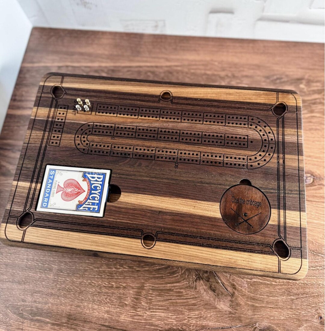 Pool Table Cribbage Board, Cribbage Game, Customizable, Tabletop Game ...