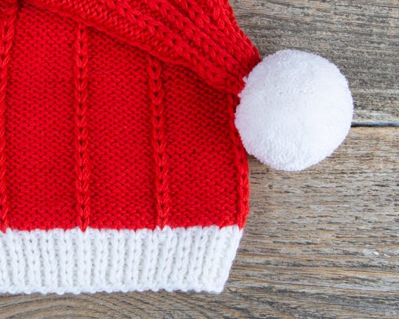 MODELLO per maglia facile Berretto natalizio lavorato a maglia