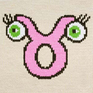 Gráfico divertido de tejido de Tauro: símbolo del zodíaco astrológico Intarsia, puntada duplicada, Fair Isle, punto de cruz, diagrama de crochet y patrón escrito