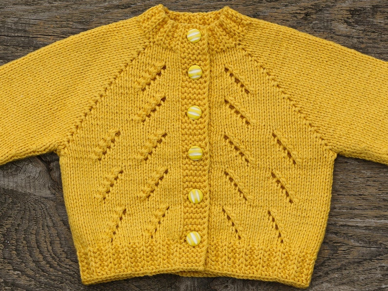 Yellow Baby Sweater Knit Baby Cardigan Yellow Baby Coat Knit | Etsy