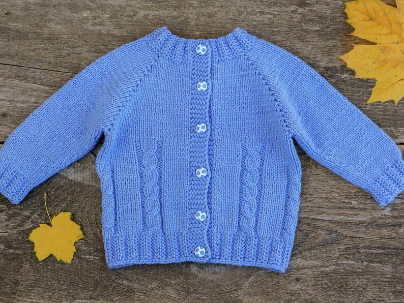 Pale Blue Sweater Baby Boy Sweater Newborn Boy Sweater Kids - Etsy