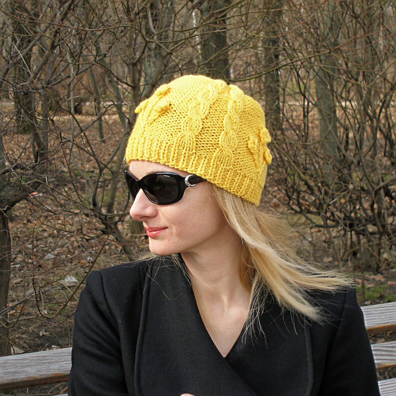 Teal knit hat women green beanie hat women knit hat winter Etsy