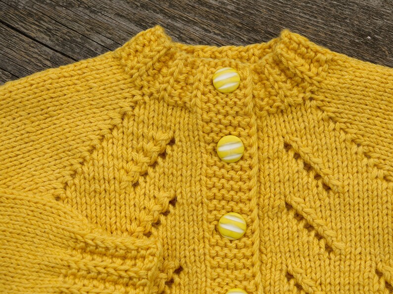 Yellow Baby Sweater Knit Baby Cardigan Yellow Baby Coat Knit | Etsy