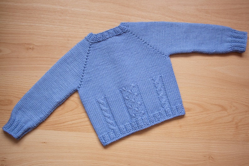 Pale Blue Sweater Baby Boy Sweater Newborn Boy Sweater Kids Etsy