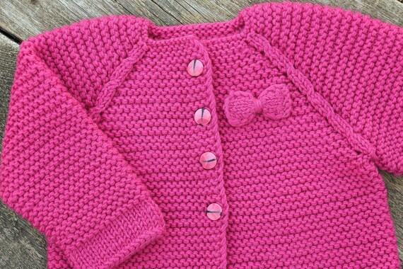 chunky knit cardigan baby girl