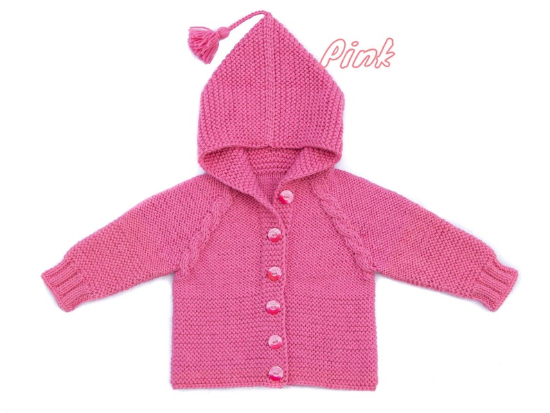 Baby hooded sweater knit baby sweater knit baby jacket wool Etsy