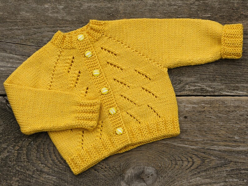 Maillot Jaune De Bebe Tricot Tricot Bebe Cardigan Jaune Etsy