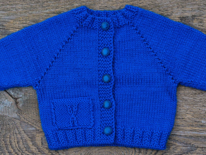 Blue baby sweater baby wool cardigan wool baby sweater hand Etsy