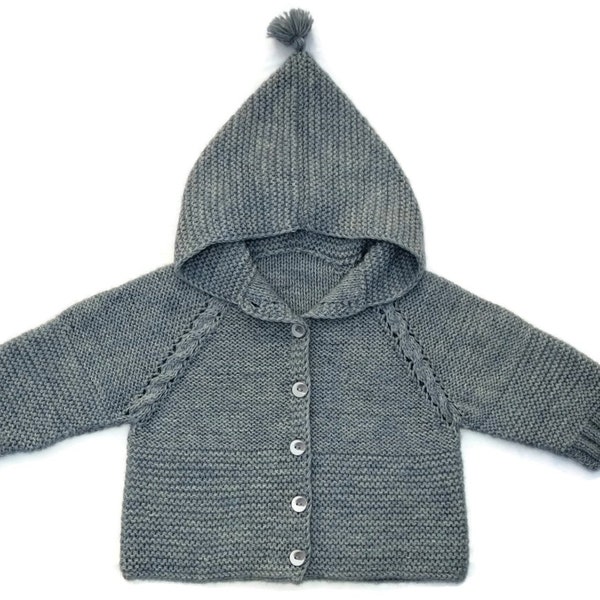 Baby Hooded Sweater Etsy