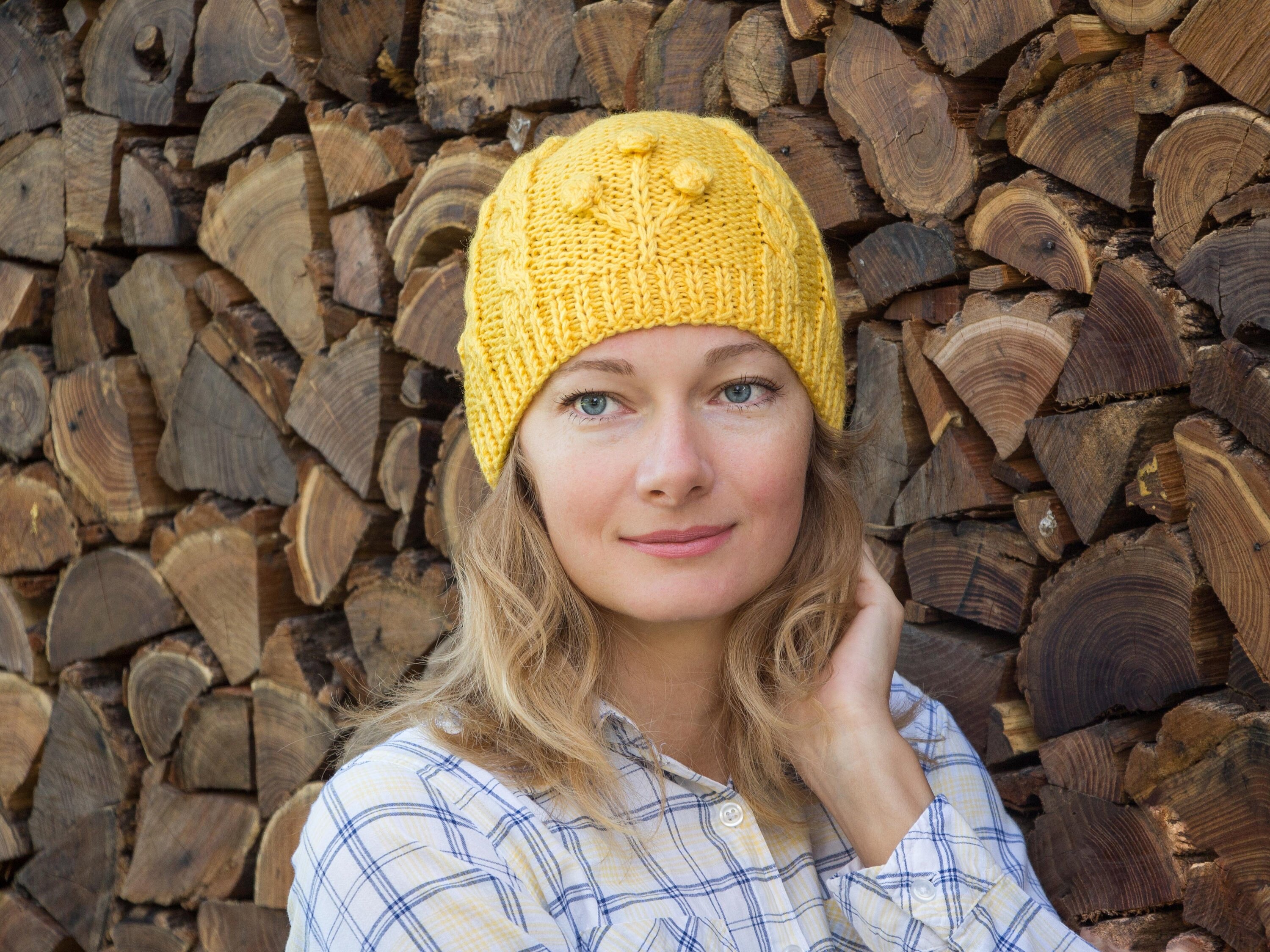 Teal knit hat women green beanie hat women knit hat winter Etsy