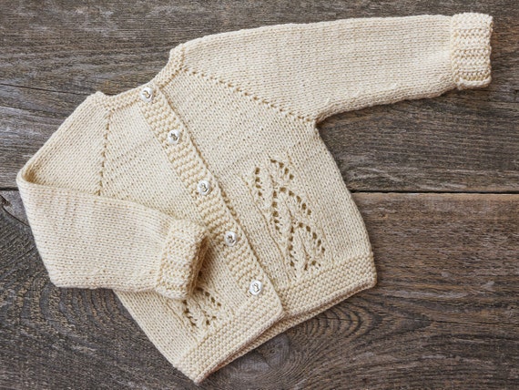 baby ivory christening cardigan