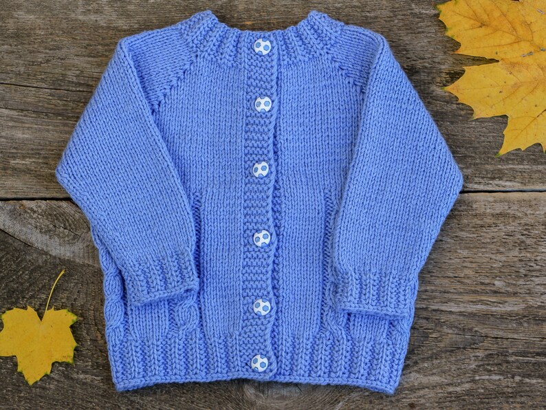 Pale Blue Sweater Baby Boy Sweater Newborn Boy Sweater Kids Etsy