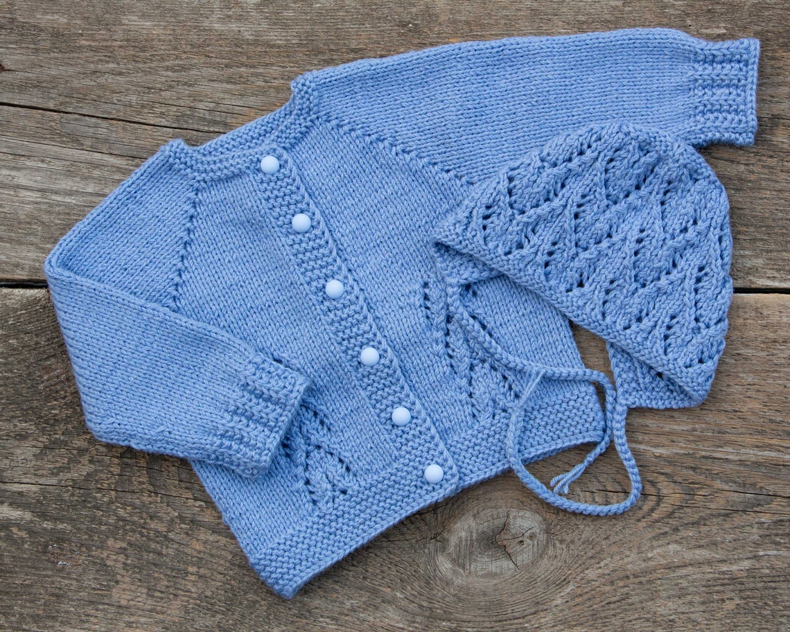 Knit baby sweater baby wool sweater baby girl cardigan baby Etsy