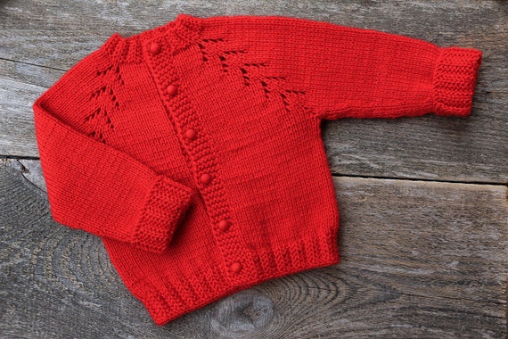 baby christmas cardigan