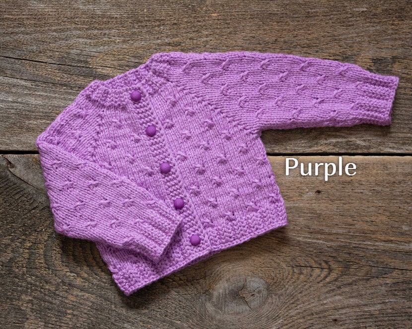 Pink Baby Sweater Blush Baby Knit Cardigan Kids Knit Sweater Etsy