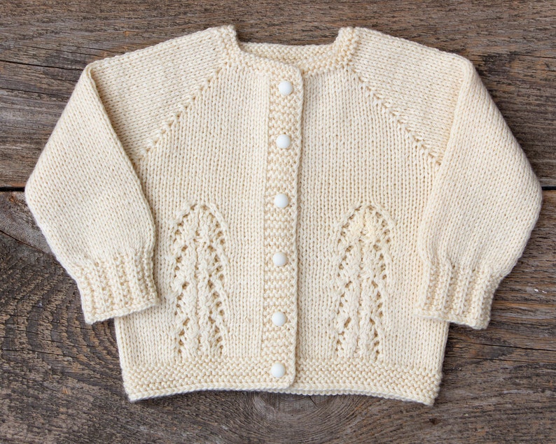 Christening sweater baptism sweater girl hand knit cardigan Etsy