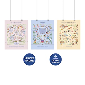 Set aus 3 beliebigen Digitaldrucken – wähle aus 4 BTW-Drucken, 2 Disneyland-Drucken & 2 Disneyland Paris-Drucken