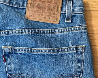Jeans Levis 505 da uomo Levis Strauss & Co. -Vintage- (lavaggio medio, W38x L32)