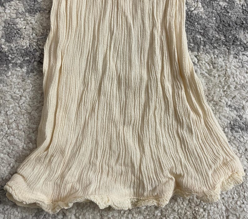Free People Women's Long-Sleeve Dress (Off-White, Large, L) image 3