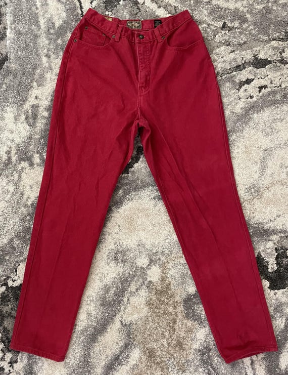 Jean Vintage Express Brodé Fleuri - Taille 3/4 (capri), Occasion En Très Bon état