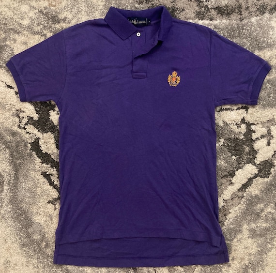 Ralph Lauren Adult Short-sleeve Polo Shirt (purple, Medium, M) - Etsy