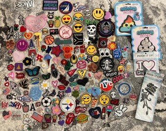 200+ Random Patches - Steelers, Misfits, Butterflies, Americana, etc.