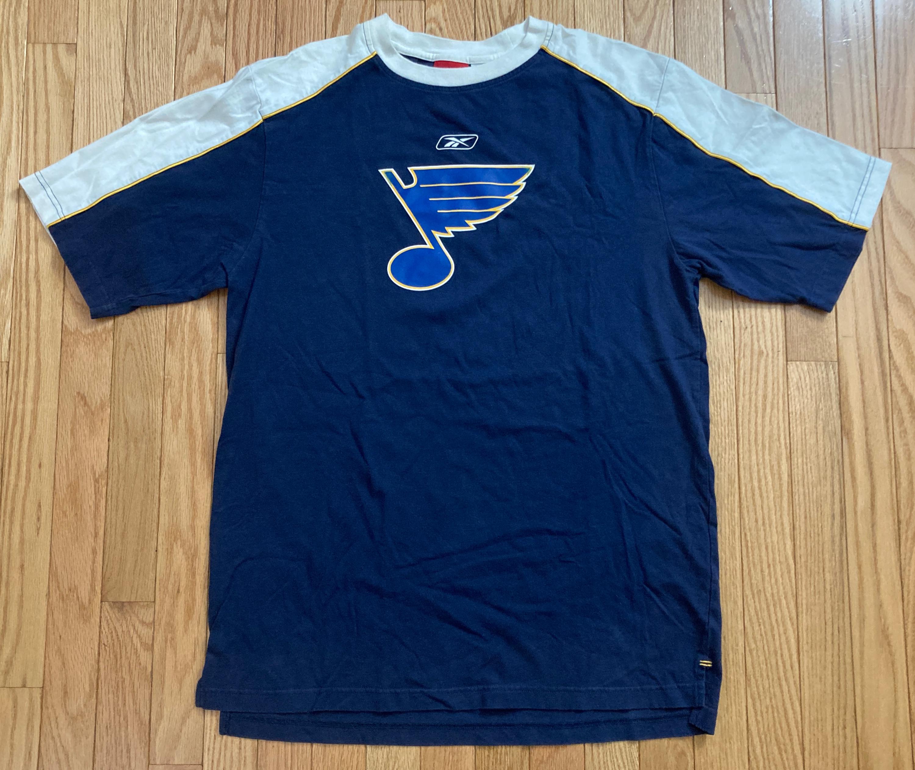 reebok アルゼンチン シャツ センターロゴ メッシ Vintage Reebok Men's Short-sleeve St. Louis Blues Hockey Shirt