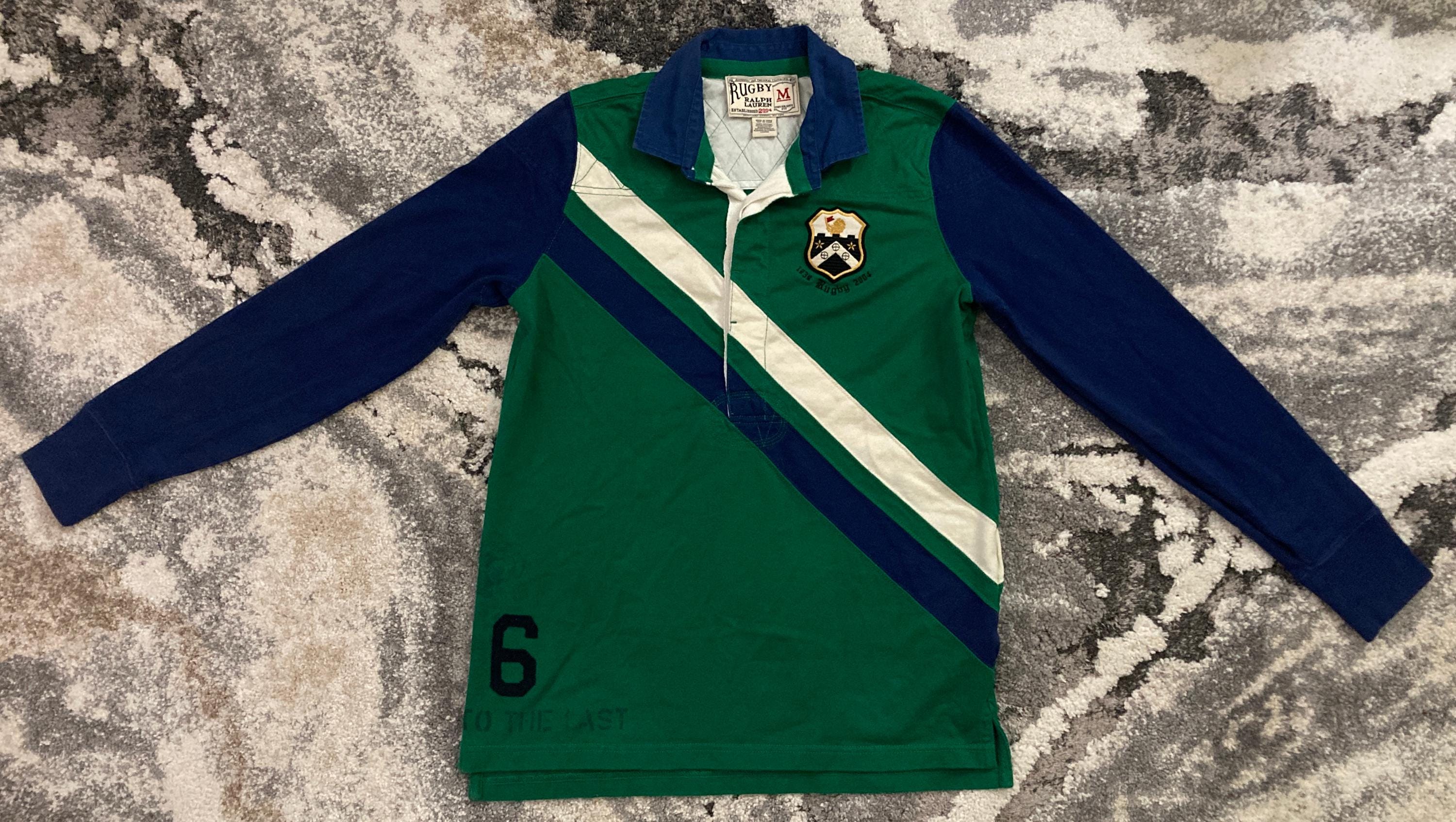 RUGBY Ralph Lauren Vintage Men's Long-sleeve 1839 -2004 Rugby Polo