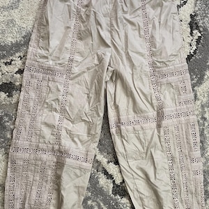 Free People Women's FP Movement Pants (Off-White, Large, L) image 1