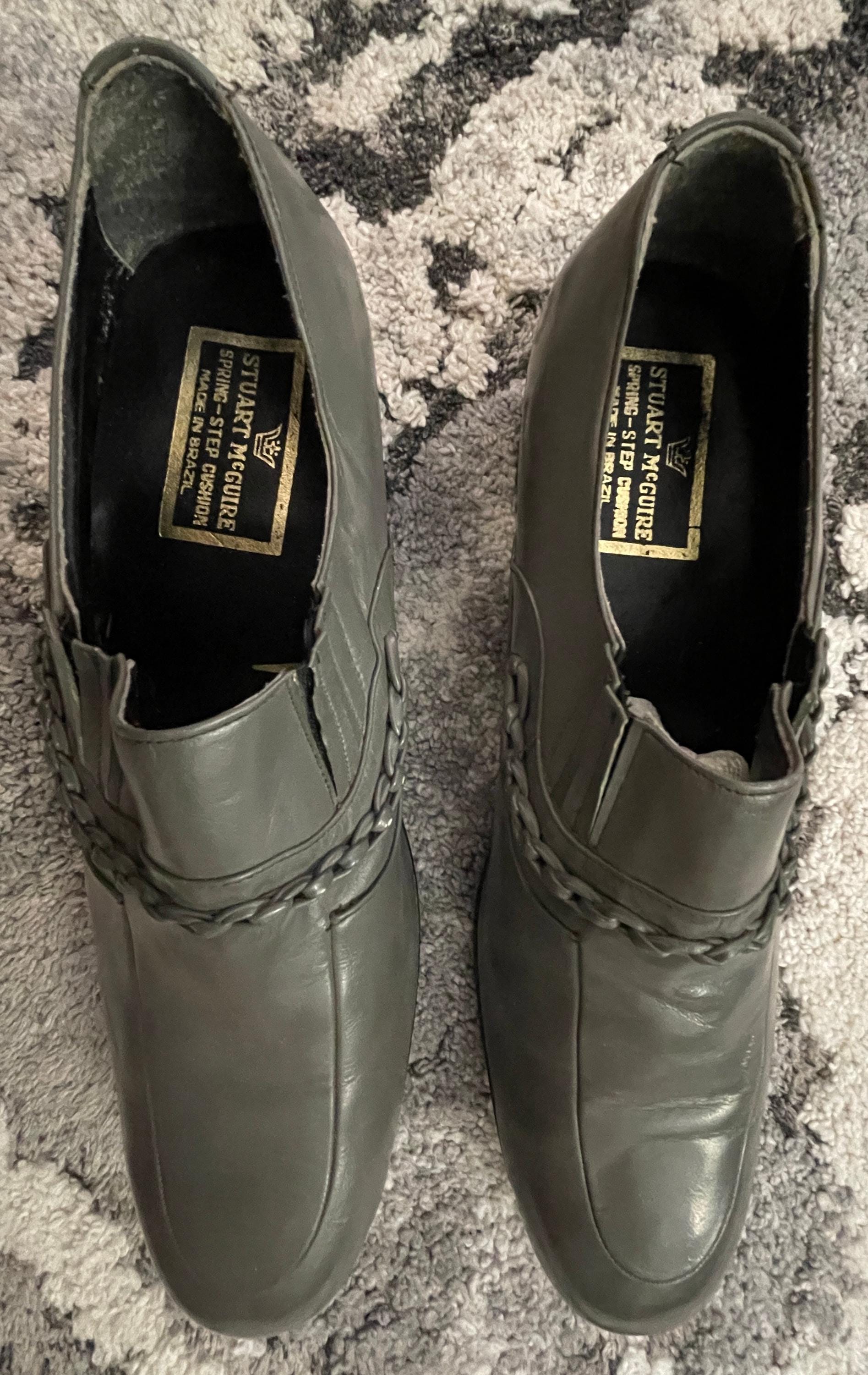 Stuart McGuire Spring Step Cushion Loafers Black Leather Size US 11 Vintage Stuart Mcguire Spring-step Cushion Loafer Dress  main image 3