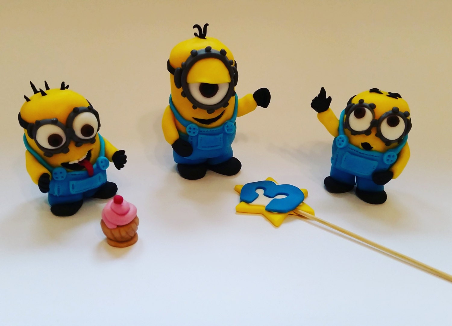 Minion cake topper set Despicable me cake topper 3D minion Etsy