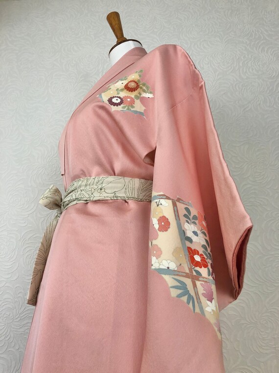 Vintage Silk Kimono Robe - women's clothing/silk r