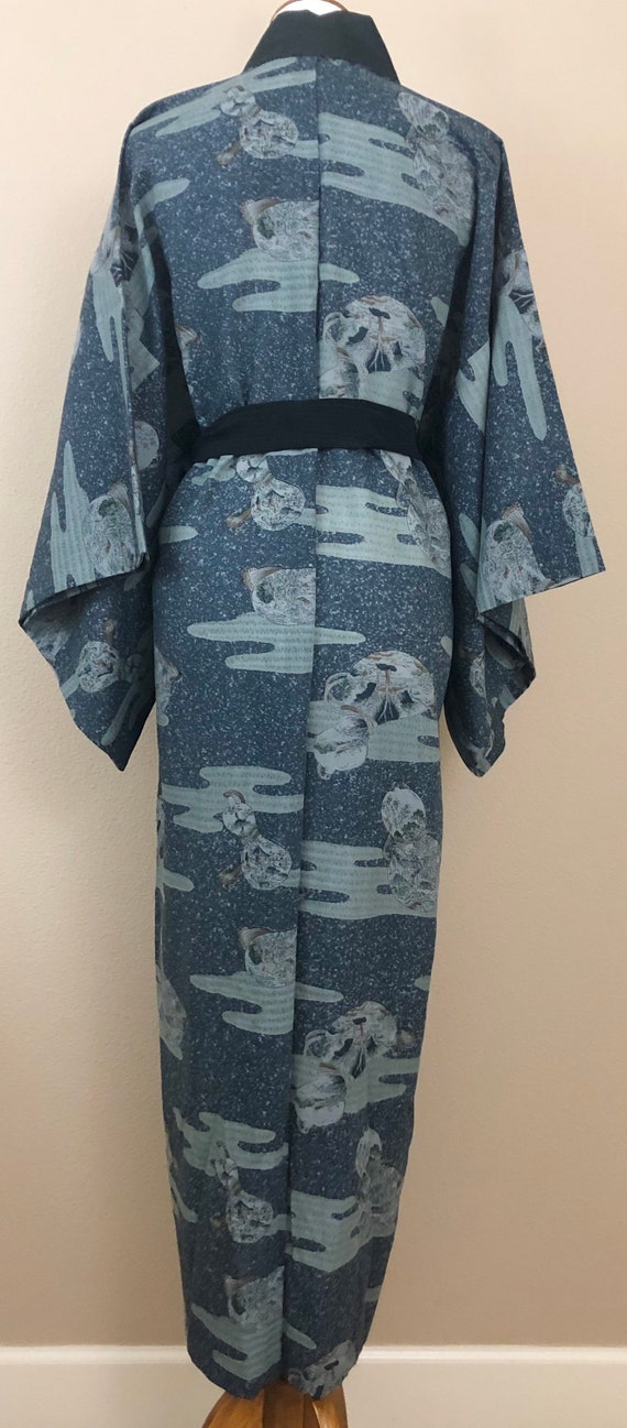 Vintage silk kimono robe - Gem