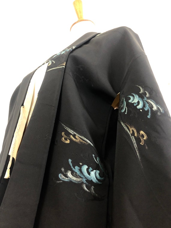 Vintage Japanese Silk Haori - women's clothing/bla