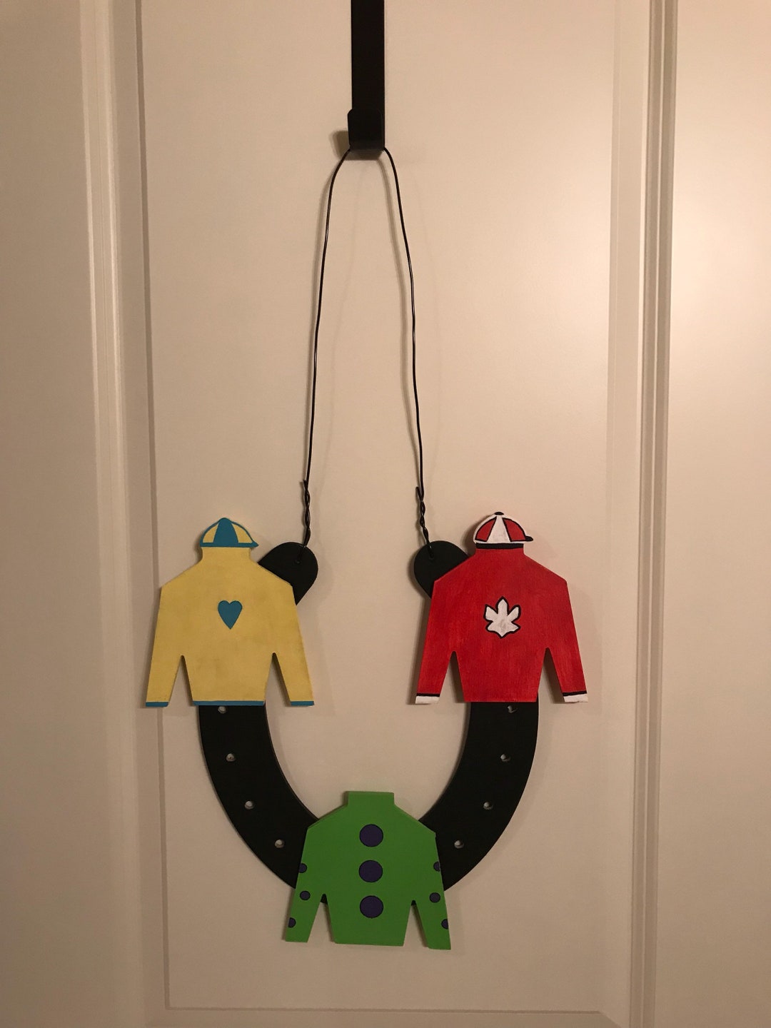 KY Derby Door Hanger for Front Door Kentucky Derby Jockey Etsy