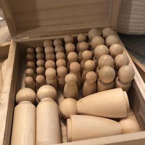 Peg Dolls- party favors- DIY wooden dolls