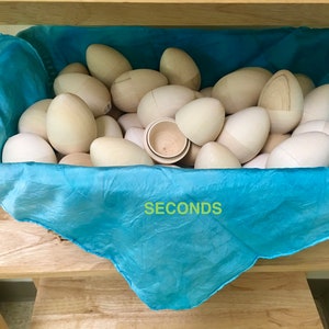 SECONDS SALE: Hollow Wooden Egg