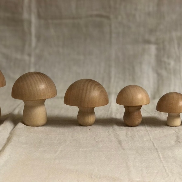 wooden mushroom toadstool, DIY wooden mushroom, wooden toadstool, wooden mushroom decor