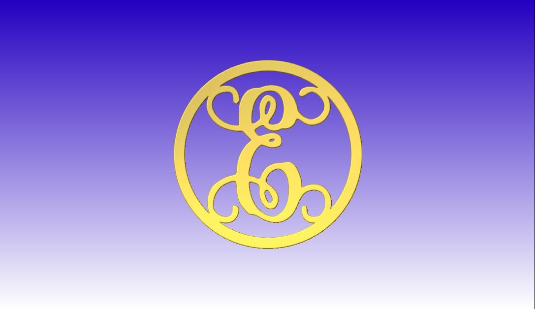 Monogram Style Alphabet Dxf File Download - Etsy