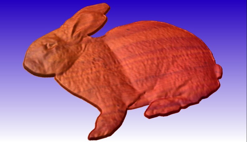 Rabbit 3D Vector Model for Cnc Router Projects or Sign Carving Patterns ...