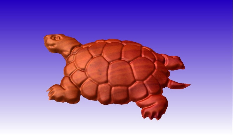 Turtle No. 3 Vector Relief Model for Cnc Router Projects and Sign ...