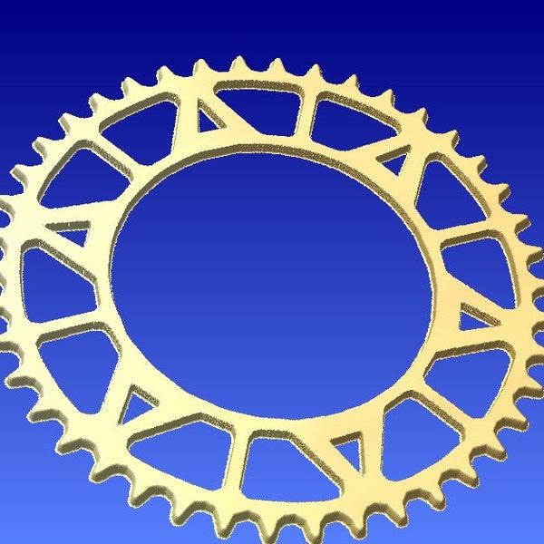 3d Chain Sprocket 3d vector art for cnc projects or sign pattern carving in stl file format